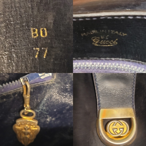 Gucci GG INTERLOCKING NAVY CLASP SHERRY WEB 1960 Shoulder Bag Authentic Bag - Picture 17 of 17